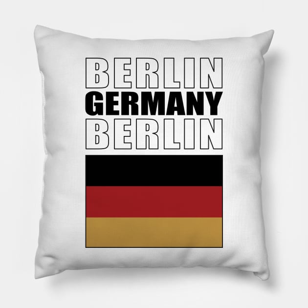 Flag of Germany Pillow by KewaleeTee