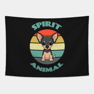 My Spirit Animal Chihuahua - Funny Dog Mom and Dog Dad Dog puppy Lover Cute Tapestry