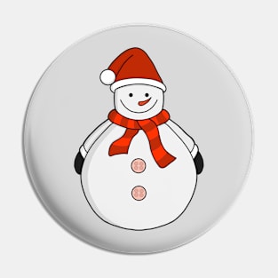 Christmas Snowman Pin