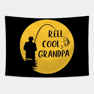 Reel Cool Grandpa Fishing Lovers Fathers Day Gifts Tapestry