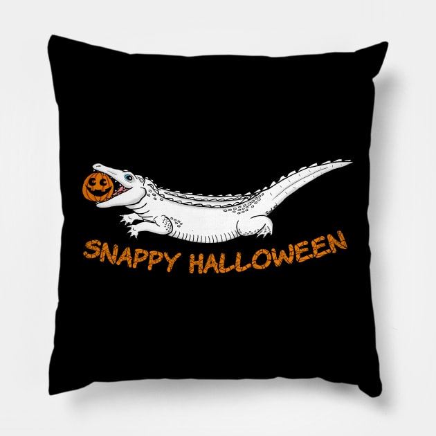 Snappy Halloween Gator Pillow by HonuHoney