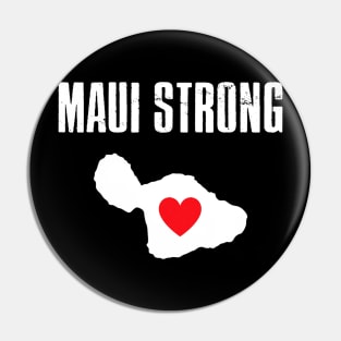 Pray for Maui Hawaii Strong Heart Pin