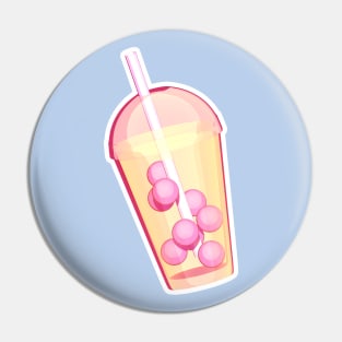 Pink Pearl Milk Tea Pin