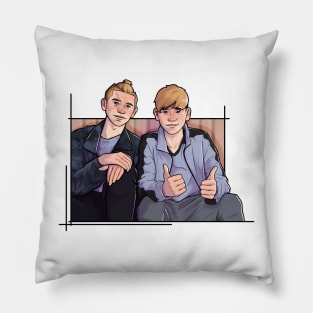 Marcus and Martinus drawing Pillow