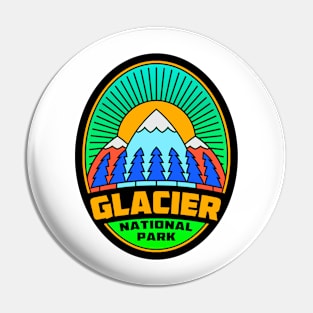 Glacier National Park Montana Hike Hiking Pin