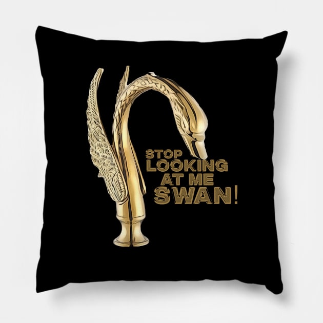 Billy Madison stop looking at me swan! Pillow by Jldigitalcreations