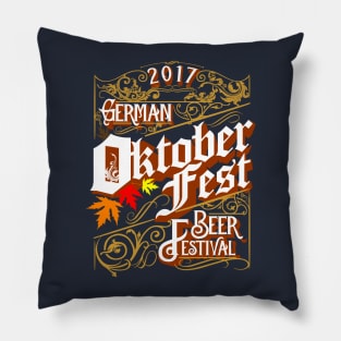 Vintage Oktoberfest Beer Festival 2017 Non Distressed Pillow