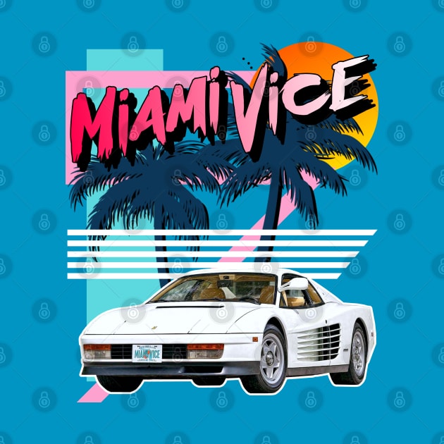 Retro Miami Vice 80s Tribute by darklordpug