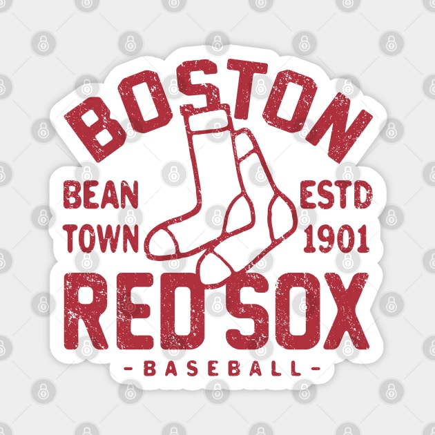 Boston Red Sox Retro 1 by Buck Tee Magnet by Buck Tee
