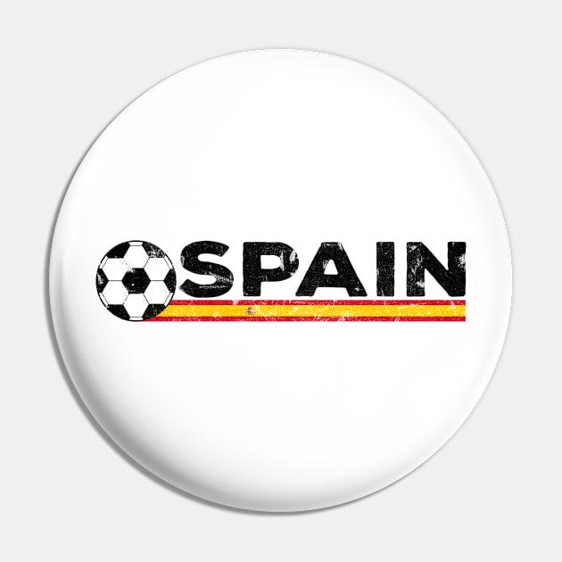 Spain Football Fan. Italy Spain  Design Pin by FromHamburg