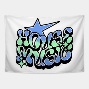HOUSE MUSIC - Y2K Steez (blue/mint) Tapestry