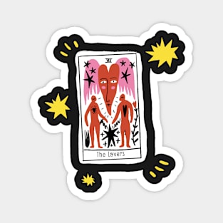 The Lovers Tarot Valentine Card Magnet