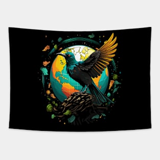 Umbrellabird Earth Day Tapestry