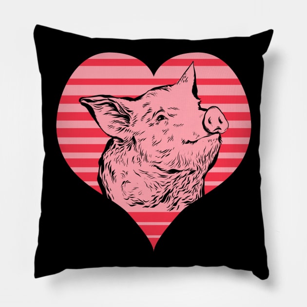 Cute pig Pillow by Life thats good studio