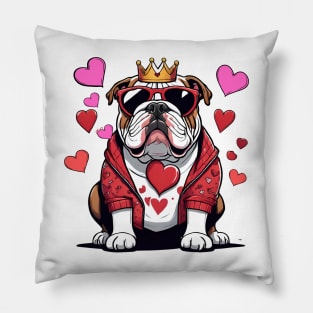 "Bulldog Love King" Pillow