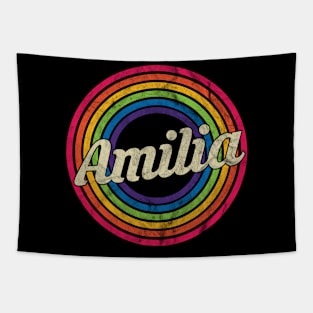 Amilia - Retro Rainbow Faded-Style Tapestry