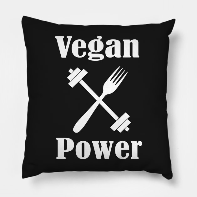 Vegan Power, Vegan Diet, Stay Humble Pillow by Islanr