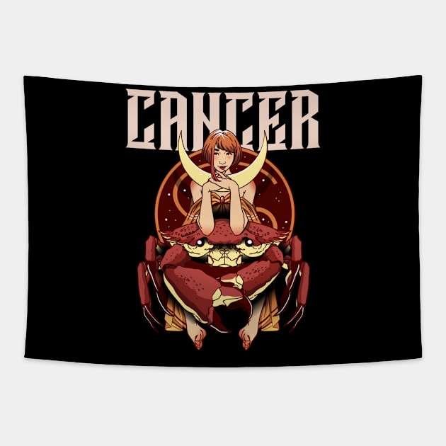 Cancer / Zodiac Signs / Horoscope Tapestry by Redboy