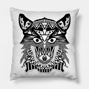 mexican werewolf by night pattern ecopop Pillow