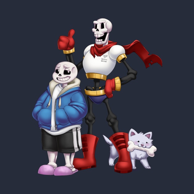 Skeleton Bros by NeoPopPrincess