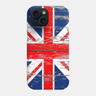 Rustic Barnwood United Kingdom Great Britain Union Jack flag Phone Case