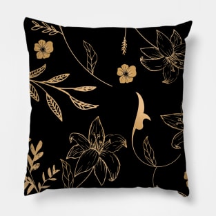 Tropical flowers sewing pattern Pillow