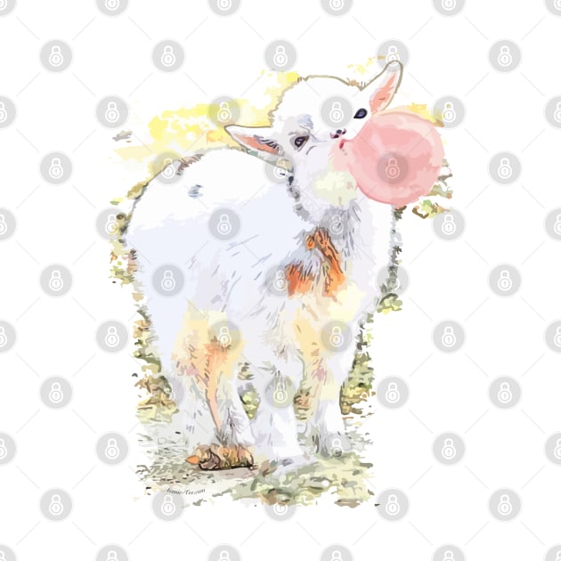 Little Goat Bubble Gum by IconicTee