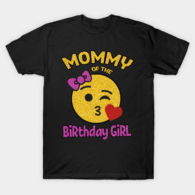 Mother of the Birthday Girl Emoji with Pink Ribbon and ...