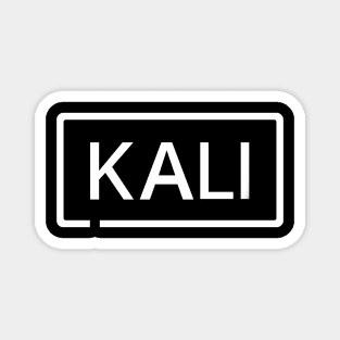 KALI Linux Distro Logo White Magnet