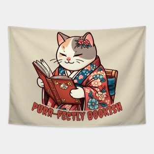 Reading cat Tapestry