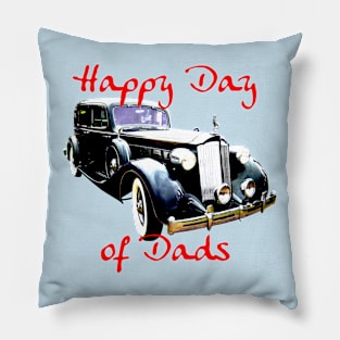 Father's Day 1930s classic car Packard Day of Dads Pillow