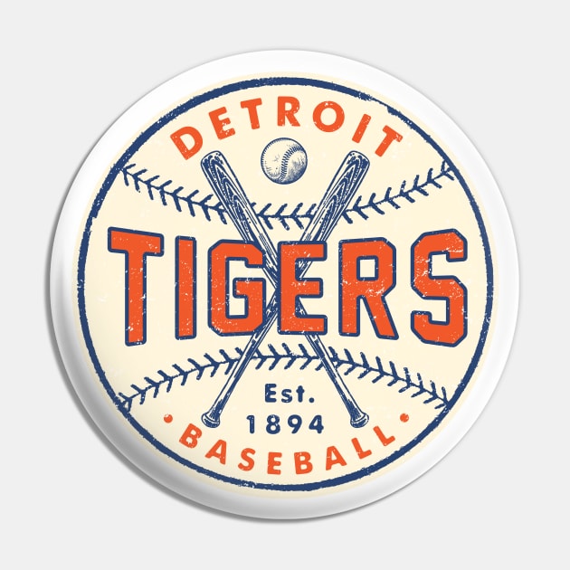 Old Style Detroit Tigers 2 by Buck Tee Pin by Buck Tee