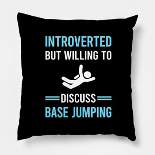 Introverted Base Jumping Jump Jumper Pillow