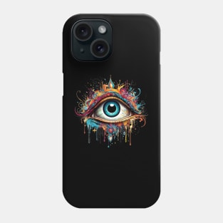 Third Eye Mandala Abstract Chakra Meditation Crystals Painting Phone Case