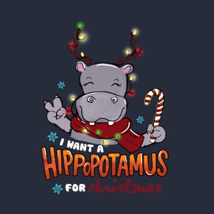 I Want A Hippopotamus For Christmas T-Shirt