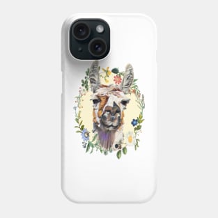 Llama -  Floral Phone Case