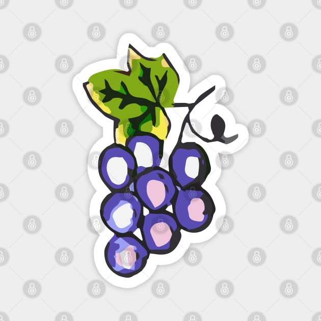 Grapes - purple grapes Magnet by Tilila