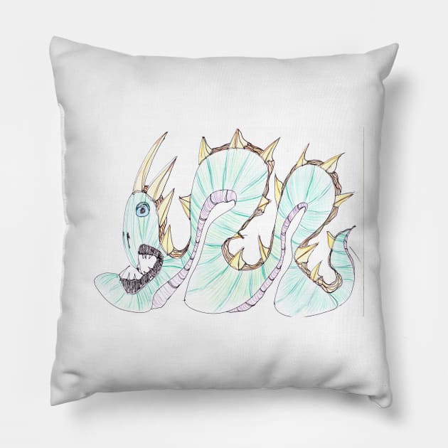 Snakey Pillow by LukeMargetts