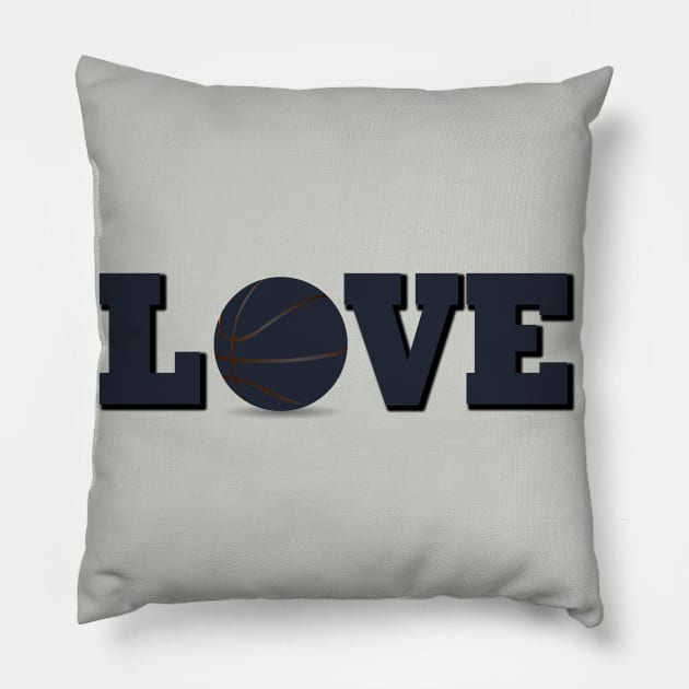 basketball love Pillow by omitay