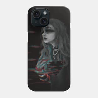 Glitching Emotions Away Phone Case