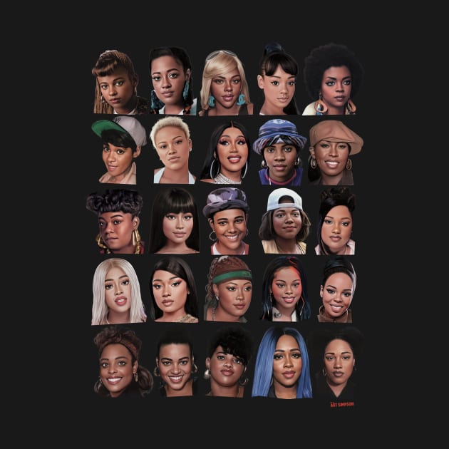 Queens of Rap by Art Simpson