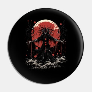 Japanese Samurai Shaman, Halloween Pin