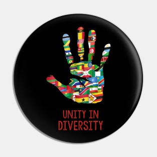 Unity in diversity Pin