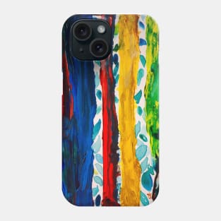 Rainbow Eucalyptus Graffiti Tree Phone Case