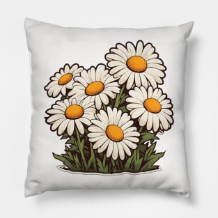 Daisy plant hippie love garden gardener Pillow