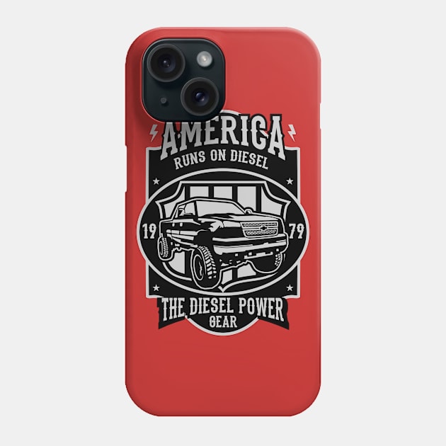 Runs on diesel Phone Case by PaunLiviu