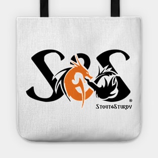 S&S dragon logo Tshirt Tote