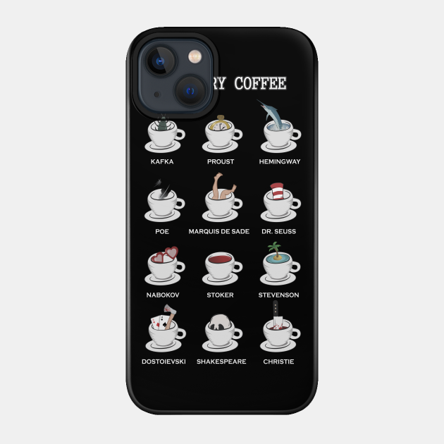 Literary coffee for readers - Books - Phone Case