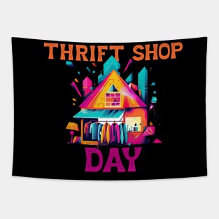 Thrift Shop Day Thrifter's Paradise Tapestry