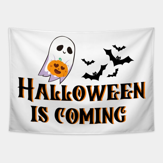 Halloween is Coming Tapestry by Introvert Home 